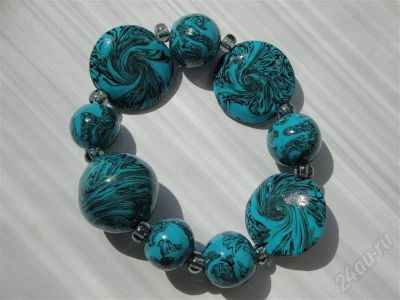 Лот: 366959. Фото: 1. Изделия из полимерной глины,браслет... Браслеты