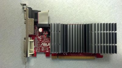 Лот: 4688814. Фото: 1. Бесшумная видеокарта Asus EAH4350... Видеокарты