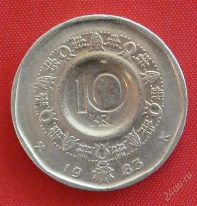Лот: 1792835. Фото: 1. (№1602) 10 крон 1983 (Норвегия... Европа