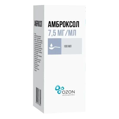 Лот: 23720154. Фото: 1. Амброксол 7,5 мг/1 мл раствор... Лекарства