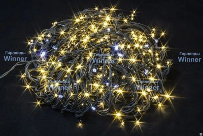 Лот: 16903323. Фото: 1. Нить 24v 400 LED тепло-белый 40... Гирлянды, шарики, новогодние аксессуары