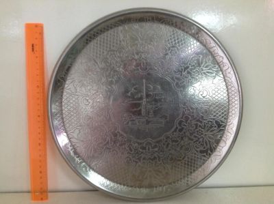 Лот: 11384276. Фото: 1. Поднос нержавейка ссср. Предметы интерьера и быта