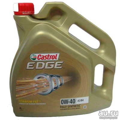 Лот: 14415773. Фото: 1. Castrol EDGE 0w40 синт. A3/B4... Масла, жидкости