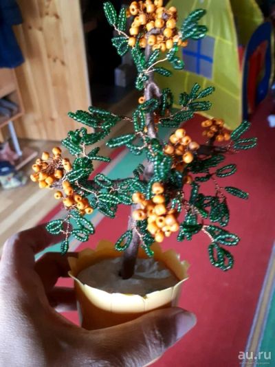 Лот: 13806405. Фото: 1. Рябина из бисера. Вазы