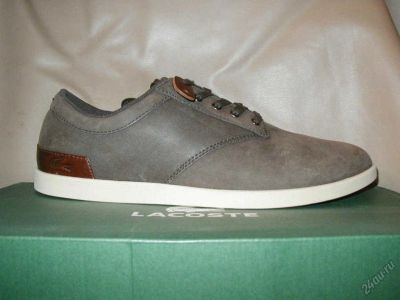 Лот: 5930815. Фото: 1. Кроссовки кожа Lacoste р.42rus41... Кеды, кроссовки, слипоны
