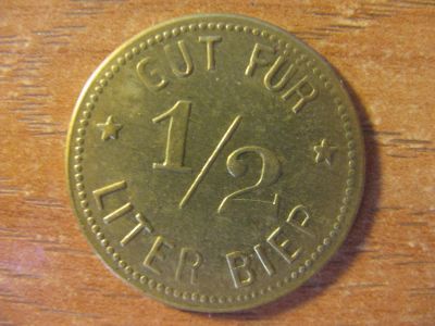 Лот: 10688385. Фото: 1. Германия. Пивной жетон токен... Европа