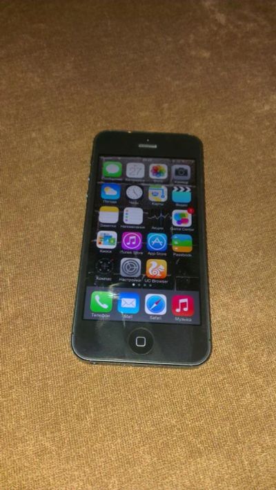Лот: 4140509. Фото: 1. IPhone 5 16Gb Black. Смартфоны