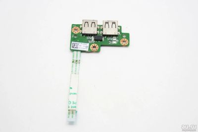 Лот: 16867641. Фото: 1. Плата с разъемами USB на шлейфе... Шлейфы, кабели, переходники