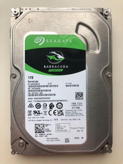 Лот: 21786378. Фото: 1. Неисправный SATA-III 1Tb Seagate... Жёсткие диски (HDD)