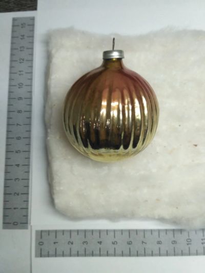 Лот: 12682833. Фото: 1. Ёлочная игрушка 70-80гг Луковица. Гирлянды, шарики, новогодние аксессуары