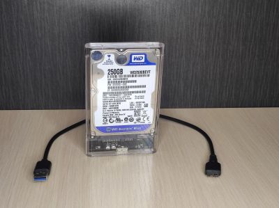 Лот: 20004586. Фото: 1. Внешний жесткий диск 2.5" 250GB. Внешние жесткие диски