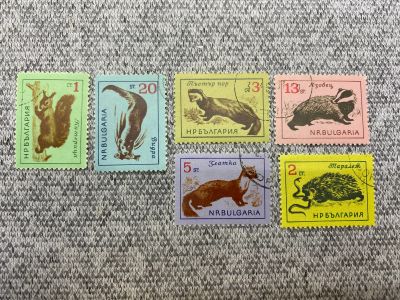 Лот: 25845951. Фото: 1. Почтовые марки Болгария - Дикие... Марки