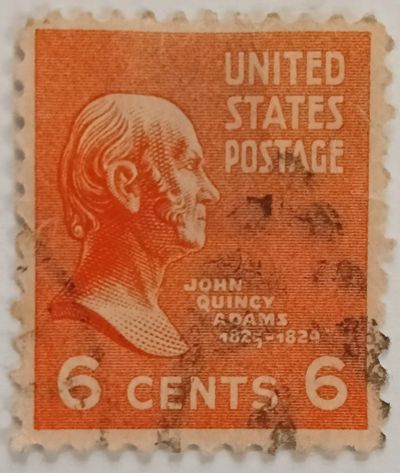 Лот: 25376170. Фото: 1. Марки_США, 6 центов 1938г., Джон... Марки