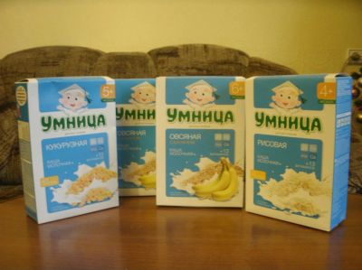 Лот: 6709726. Фото: 1. Каша молочная Умница и одна пачка... Детское питание