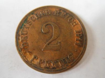 Лот: 5484494. Фото: 1. Германия 2 пфеннига 1911 г. Германия и Австрия