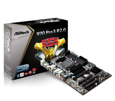 Лот: 16411027. Фото: 1. ASRock 970 Pro3 R2.0 Полный комплект. Материнские платы