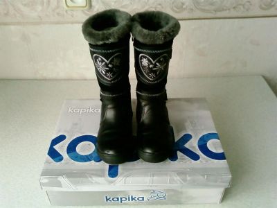 Лот: 3525995. Фото: 1. Сапожки зимние с вышивкой нат... Сапоги
