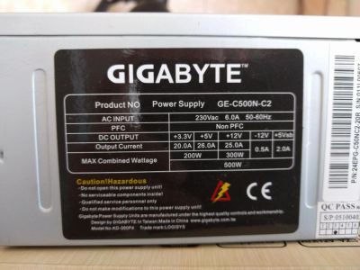 Лот: 8164083. Фото: 1. Блок питания Gygabyte. Корпуса, блоки питания