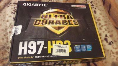 Лот: 10864926. Фото: 1. Материнская плата GA-H97-HD3... Материнские платы
