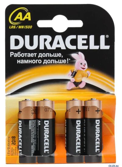 Лот: 4559562. Фото: 1. Батарейка Duracell LR6/6BL. Всегда... Батарейки, аккумуляторы, элементы питания