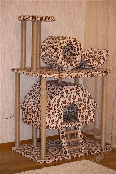 Лот: 2923524. Фото: 1. Игровой комплекс для кошек!. Домики, переноски, клетки, когтеточки