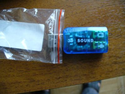 Лот: 5964495. Фото: 1. Внешняя звуковая карта USB sound... Звуковые карты