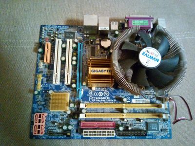 Лот: 16351855. Фото: 1. Gigabyte ga-946gmx-s2 + intel... Материнские платы