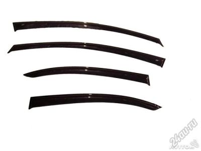 Лот: 5924879. Фото: 1. Дефлекторы окон Black polycarbonate... Детали тюнинга