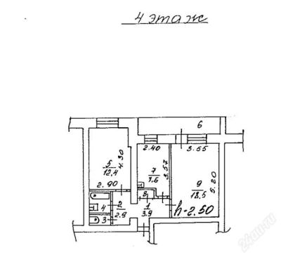 Лот: 2830094. Фото: 1. 2х комн. Красномосковская 3. Собственник. Квартиры, студии