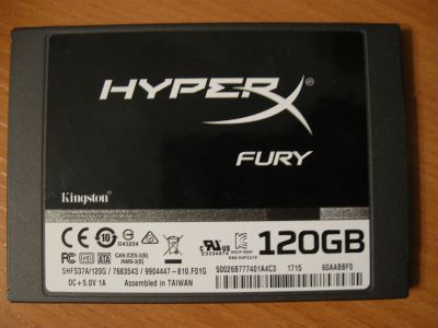 Лот: 11661781. Фото: 1. SSD 120GB Kingston HyperX FURY... SSD-накопители
