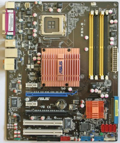 Лот: 10466006. Фото: 1. ASUS P5N-D (SLI, 4 PCI-E) + Xeon... Материнские платы