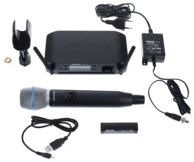 Лот: 15472080. Фото: 1. Радиосистема shure glxd24e/b87a. Студийные микрофоны, радиомикрофоны и радиосистемы