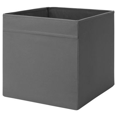Лот: 13012702. Фото: 1. Коробка IKEA Икеа Дрёна, темно-серый. Корзины, контейнеры
