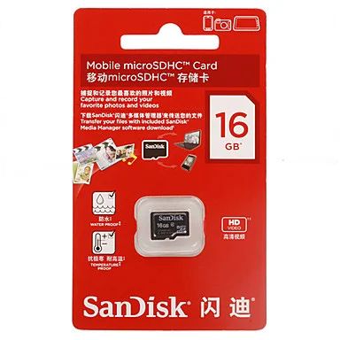 Лот: 11358945. Фото: 1. Флеш карта памяти Sandisk 16Gb... Карты памяти