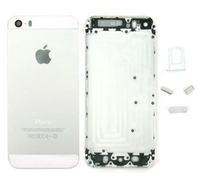 Лот: 10742421. Фото: 1. Корпус для Apple iPhone 5S Silver... Корпуса, клавиатуры, кнопки