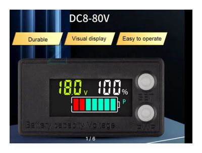 Лот: 24812443. Фото: 1. LCD индикатор емкости заряда АКБ... Батарейки, аккумуляторы, элементы питания