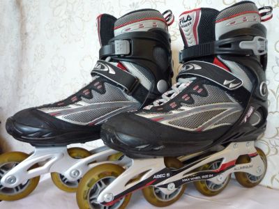 Лот: 11646535. Фото: 1. Fila F59 - Размер:42/27 см - PU... Роликовые коньки, скейтборды, самокаты
