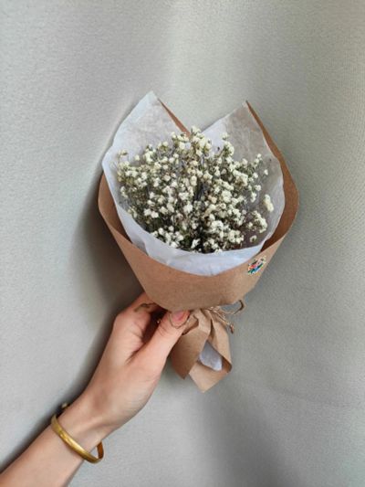 Лот: 19563615. Фото: 1. Букет из сухоцветов. Свежие цветы