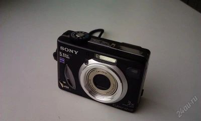 Лот: 2620209. Фото: 1. Фотоаппарат Sony DSC-W15 + Карта... Цифровые компактные
