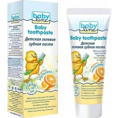 Лот: 9755709. Фото: 1. Babyline Детская гелевая зубная... Детская гигиена