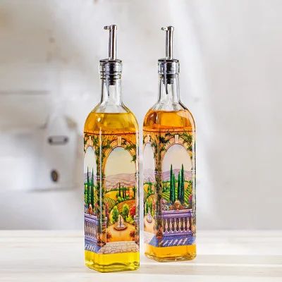 Лот: 8333778. Фото: 1. Бутылка для масла "Вилла" SinoGlass... Контейнеры, банки