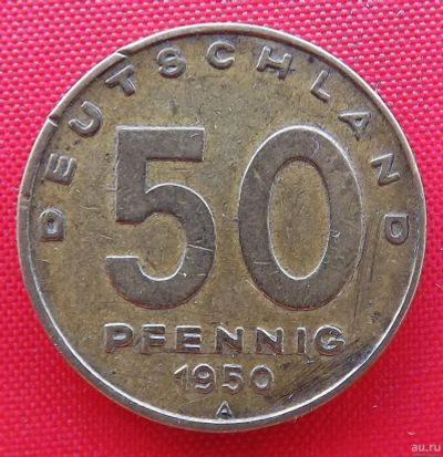 Лот: 2934803. Фото: 1. (№2846-2/LF) 50 пфеннигов 1950... Германия и Австрия