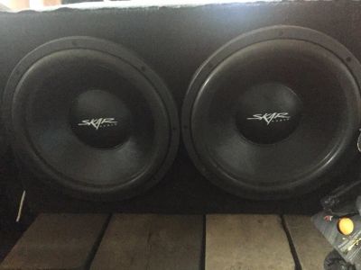 Лот: 10067661. Фото: 1. Skar Audio VD 15 - 2шт в корбе... Сабвуферы