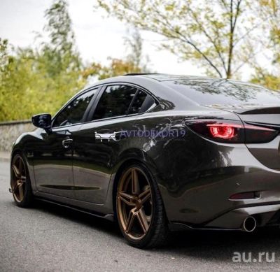 Лот: 15255321. Фото: 1. Накладки сплиттеры на пороги Mazda... Детали тюнинга