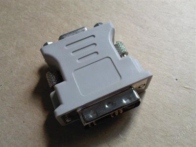 Лот: 1958597. Фото: 1. Переходник DVI-VGA. Шлейфы, кабели, переходники