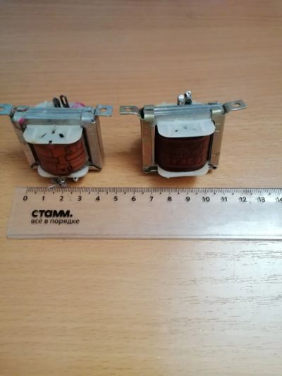 Лот: 25002243. Фото: 1. Трансформаторы пермаллой 2 шт. Трансформаторы, катушки