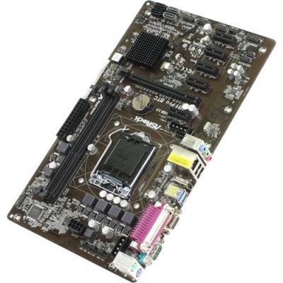 Лот: 17707399. Фото: 1. Материнка ASRock H81 Pro BTC LGA1150... Комплекты запчастей
