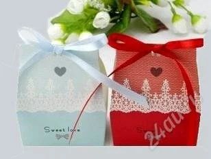 Лот: 2464739. Фото: 1. коробочка подарочная голубая Sweet... Подарочная упаковка