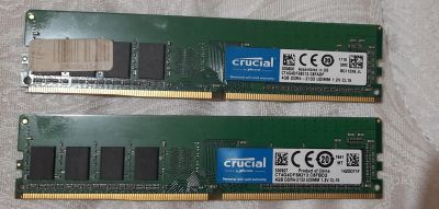 Лот: 20739887. Фото: 1. память DDR4 Crucial 8GB /2*4 ГБ... Оперативная память