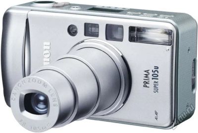 Лот: 5825592. Фото: 1. canon prima super 105u сумочка... Плёночные компактные